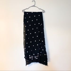 Kate Spade Linen Polka Dot Scarf